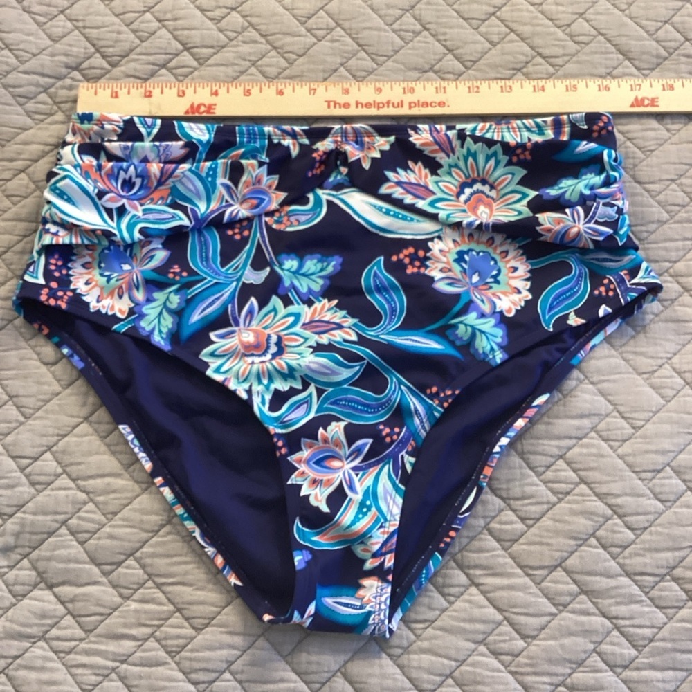 Elemar 2piece Floral High-Neck Bikini Sz 14 - Picture 6 of 14